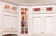 Kitchen Cabinet Wall Stackers with beveled glass now available in the Extreme Cabinet Line.