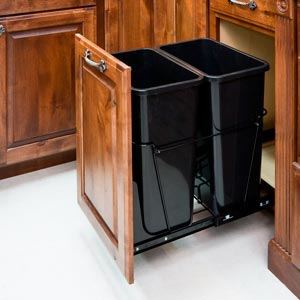 Double or Single waste pull outs and Cabinet Accessories