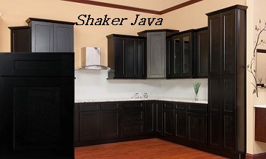 Shaker Java RTA Kitchen Cabinets