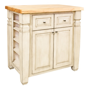 Small white kitchen islands