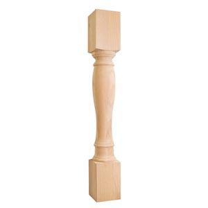 Wooden Post Table Legs Decorative Unfinished